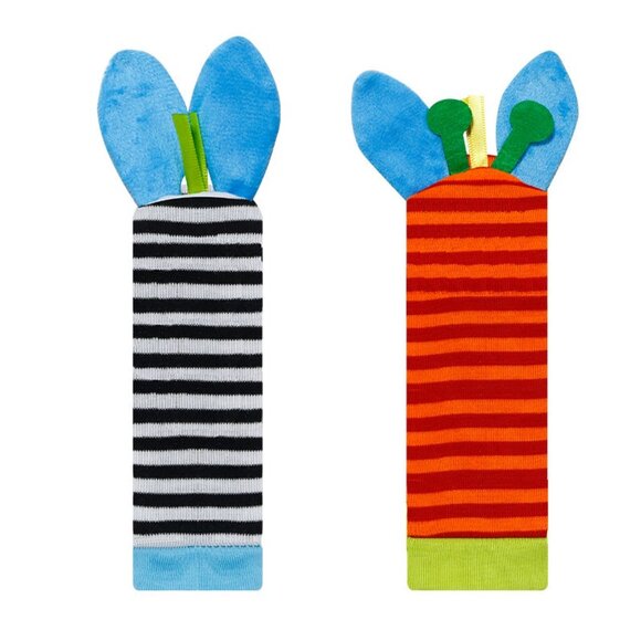 Infant bed bell baby kids plush Toddler Baby Handbell Ring Bell socks Toy Jungle - Picture 4 of 16